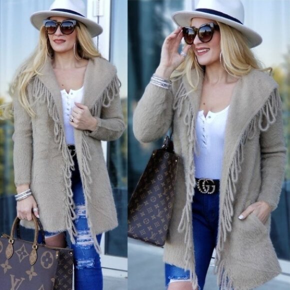 Ultra Soft Cozy Cardigan - Mocha Brown - Picture 1 of 5